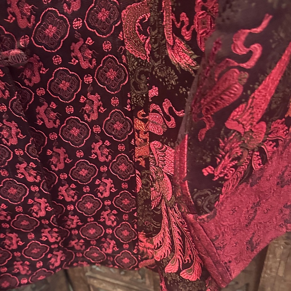 Stunning Citron brand Red and Black kimono jacket Size L-will fit XL as well - Picture 4 of 7